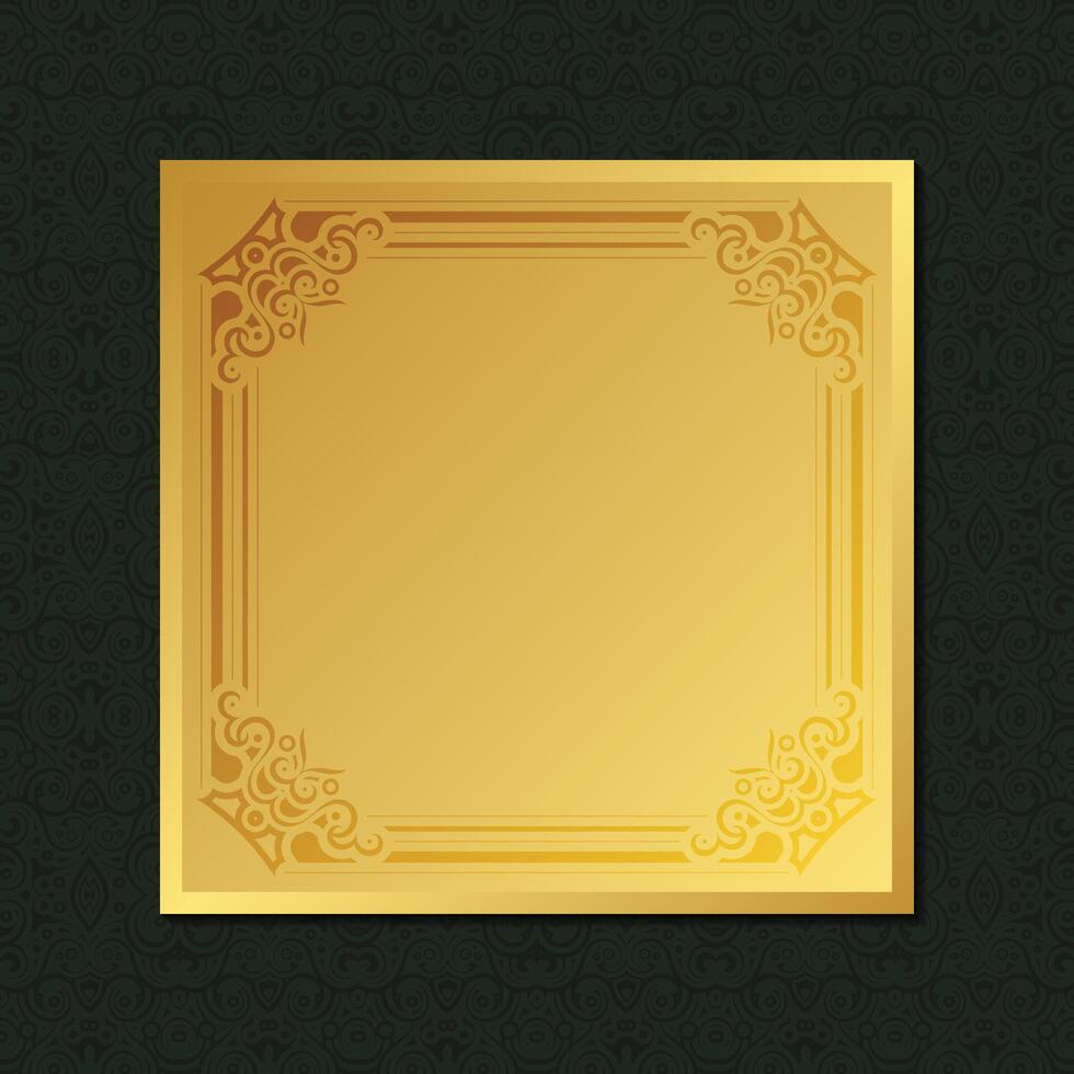 Luxury art calligraphy ornament frame line design vector