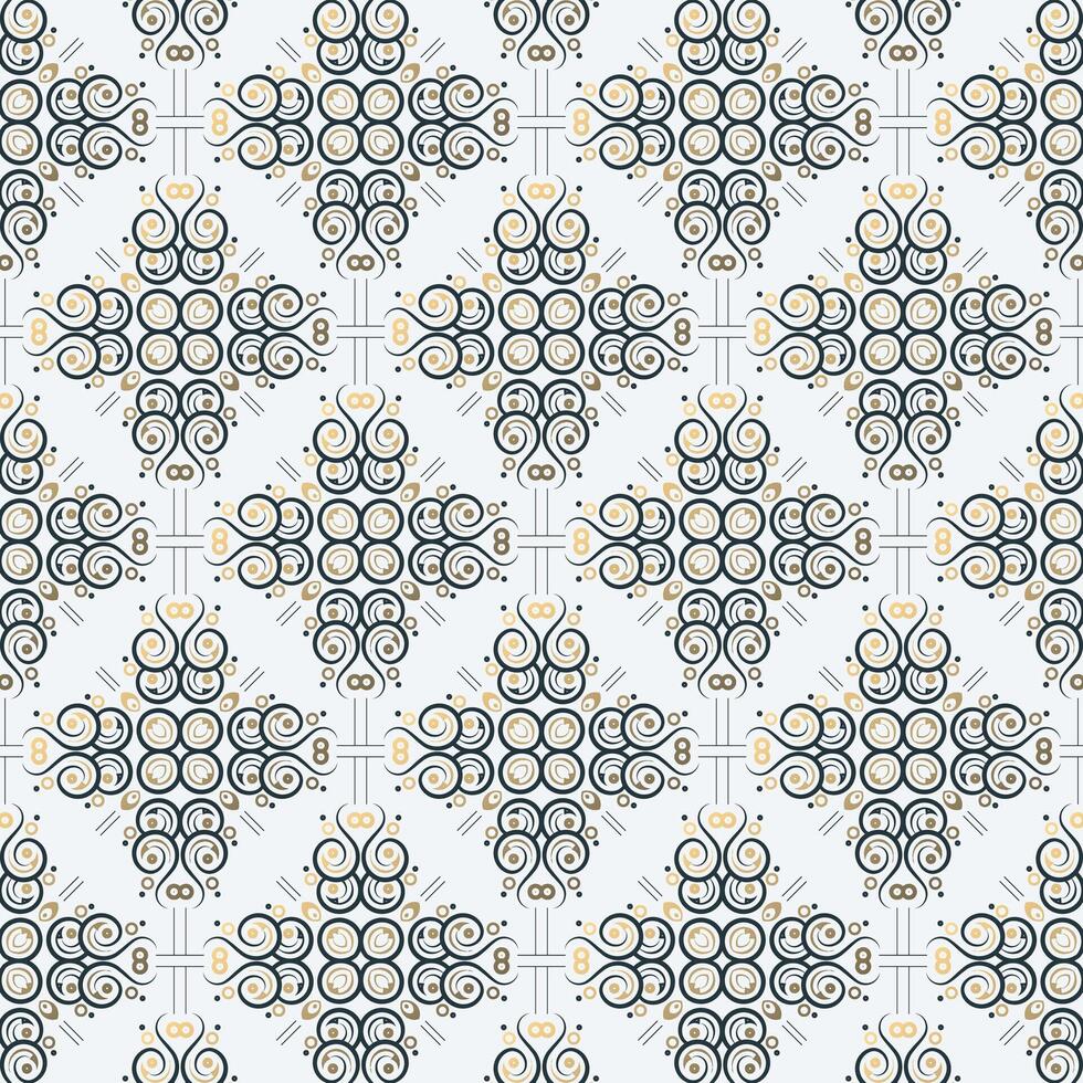 creative Abstract Geometric Ornamental Seamless Pattern Design Illustration vector