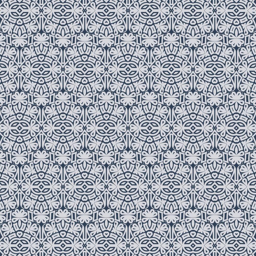 Swirl Floral Ornament Pattern Textile and Paper Background vector