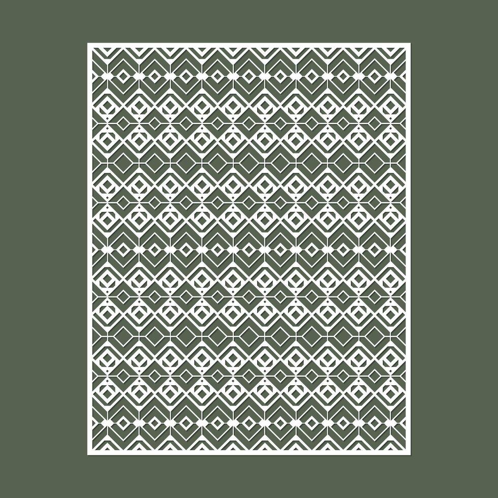seamless die cut decorative line pattern template vector