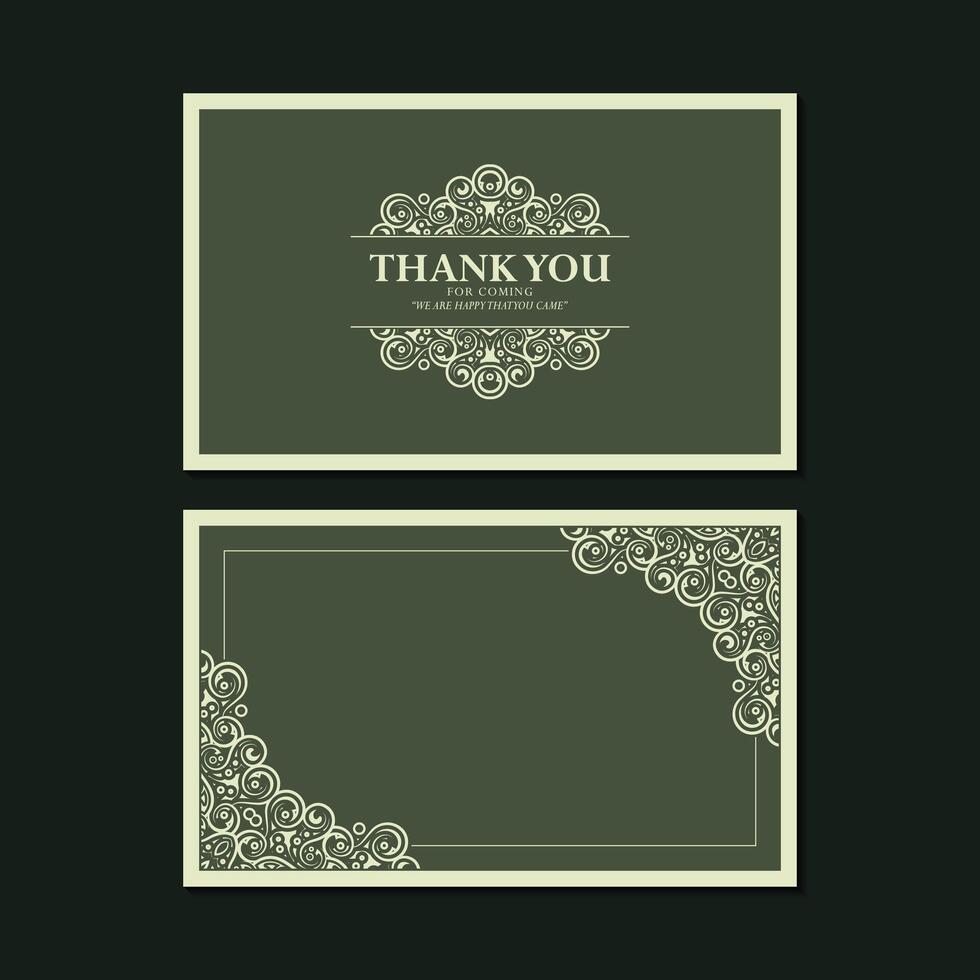 elegant thank you card design, perfect for various occasions. vector