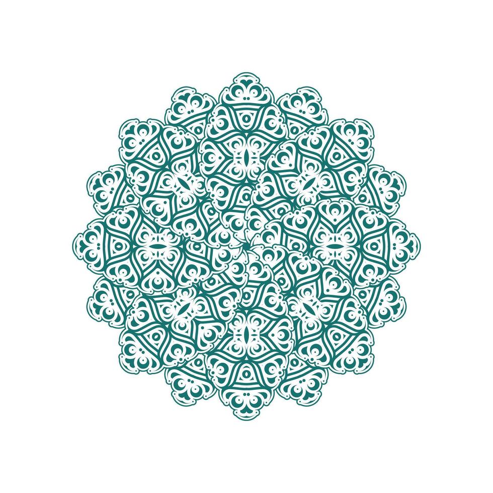 Green Mandala Design vector
