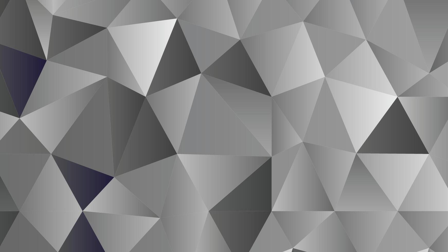 Neutral gray polygon mosaic, trendy low poly design, digital wallpaper, stylish abstract art, texture vector