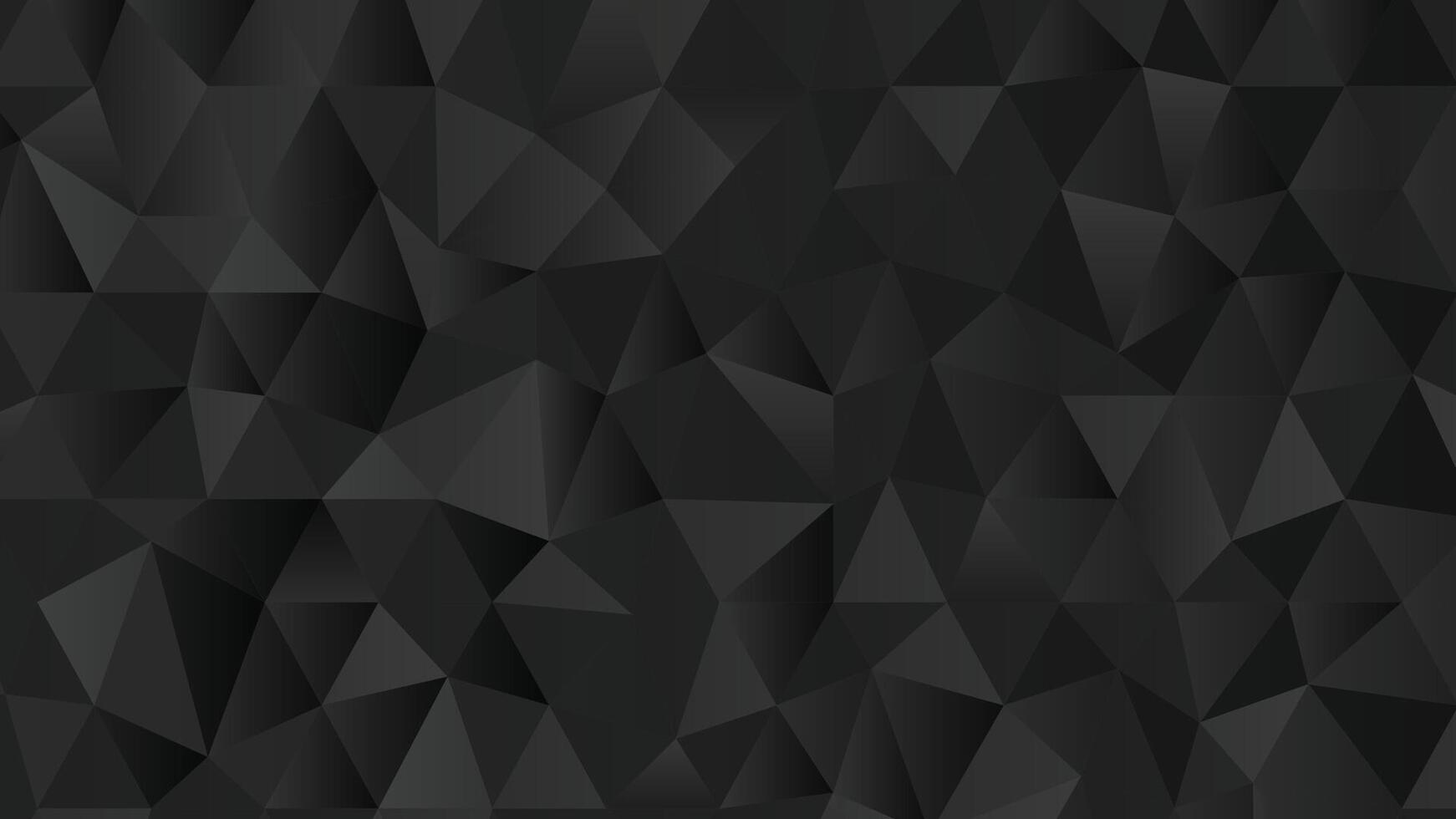 Dark polygon mosaic, trendy low poly design, digital wallpaper, stylish abstract art, minimal pattern vector