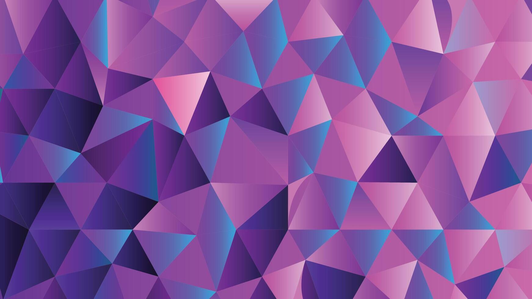 Colorful polygon mosaic, vibrant low poly design, trendy abstract art, seamless digital wallpaper vector