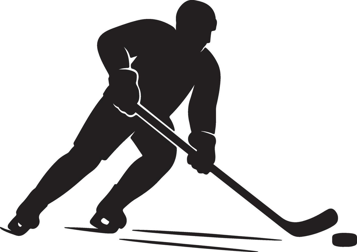 Ice Warrior's Edge Silhouette in Action vector