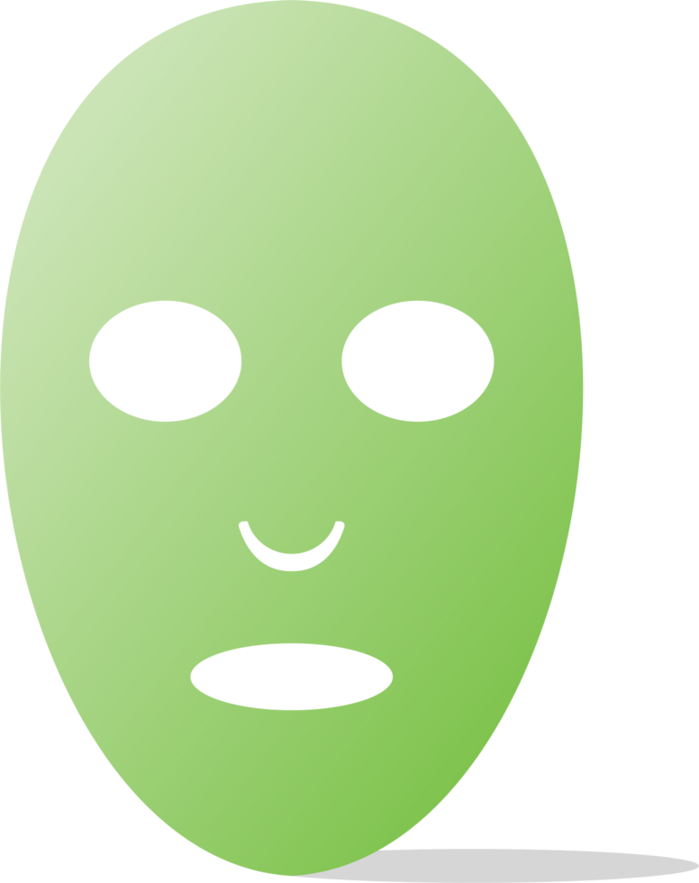 Face mask sheet green tea png