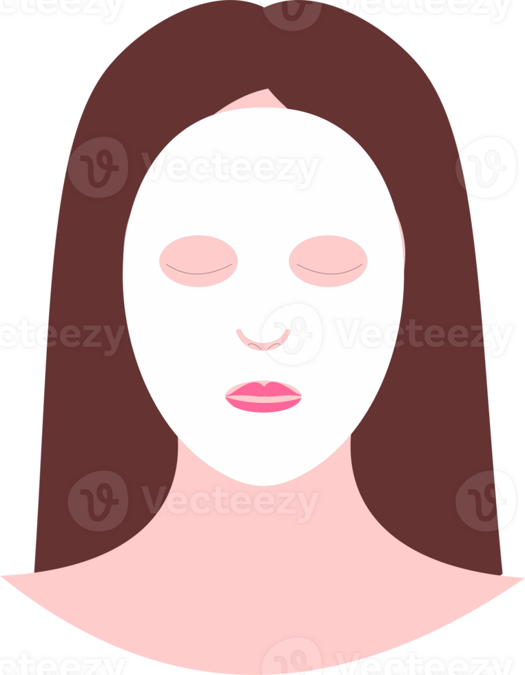 Women face mask skincare png