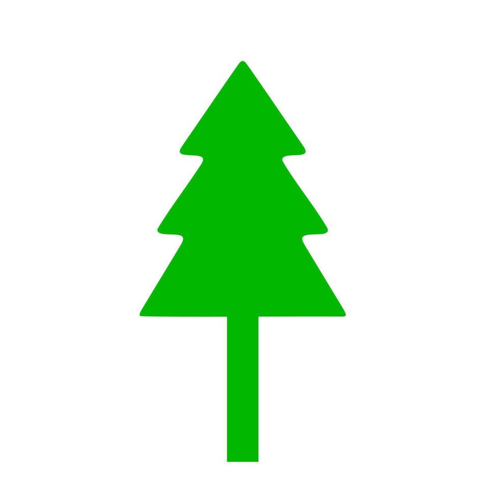 Simple green tree icon. A graphic symbolizing nature, forest, environment, and natural landscapes. vector