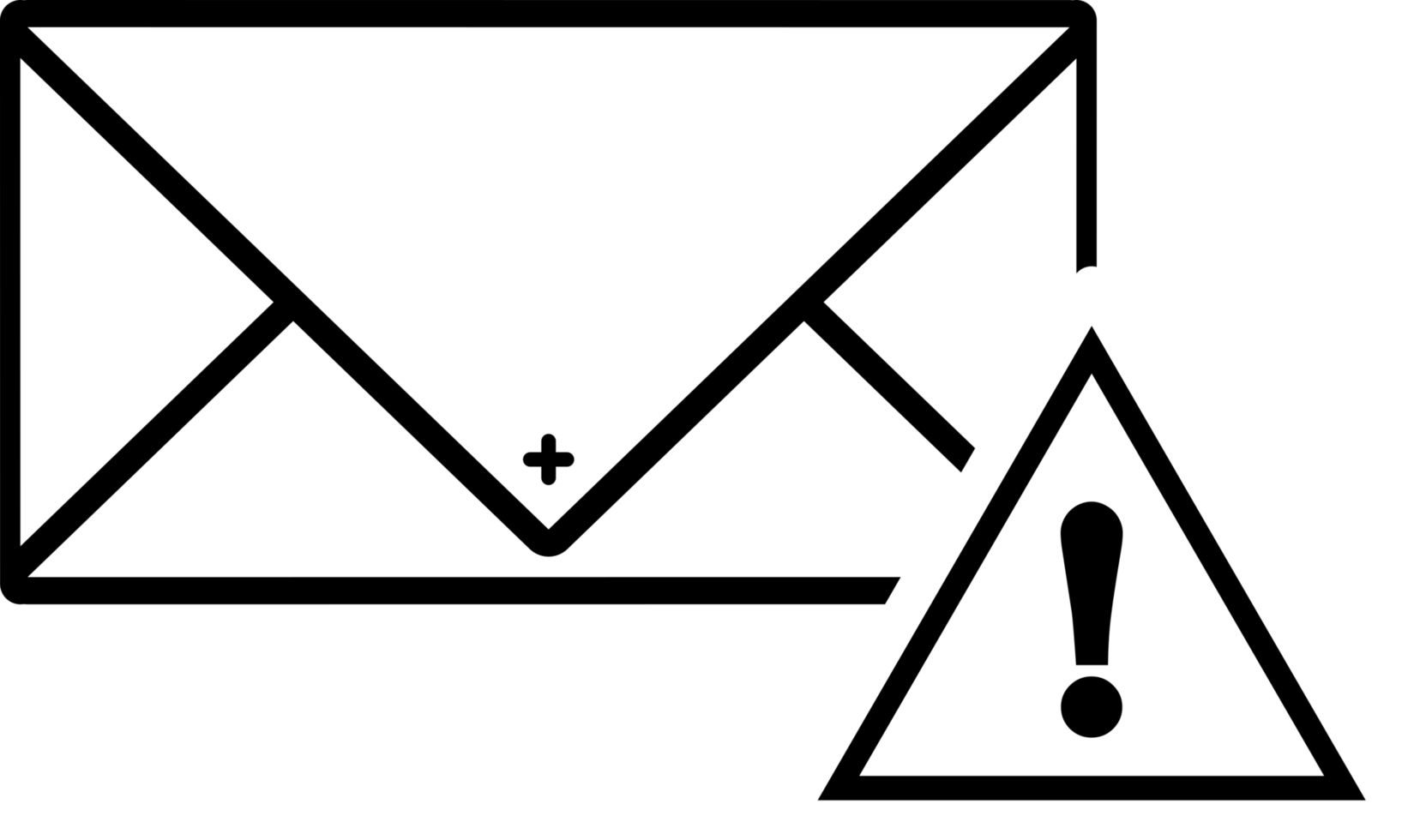 icon mail message warning envelope flat style icon png