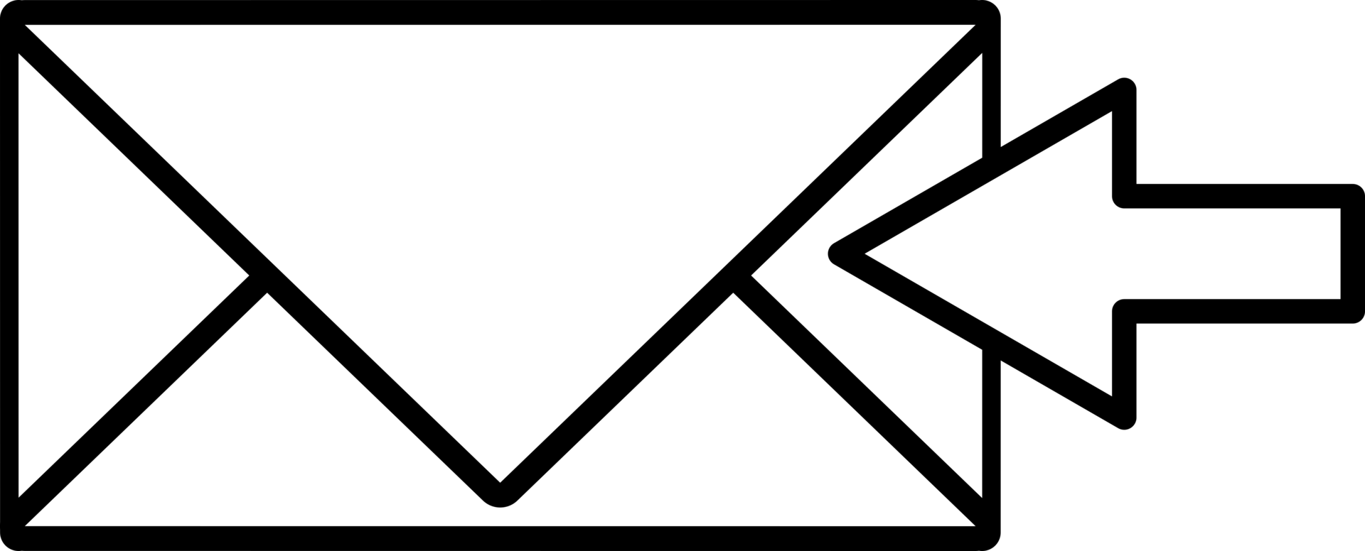 icon archive mail flat style png