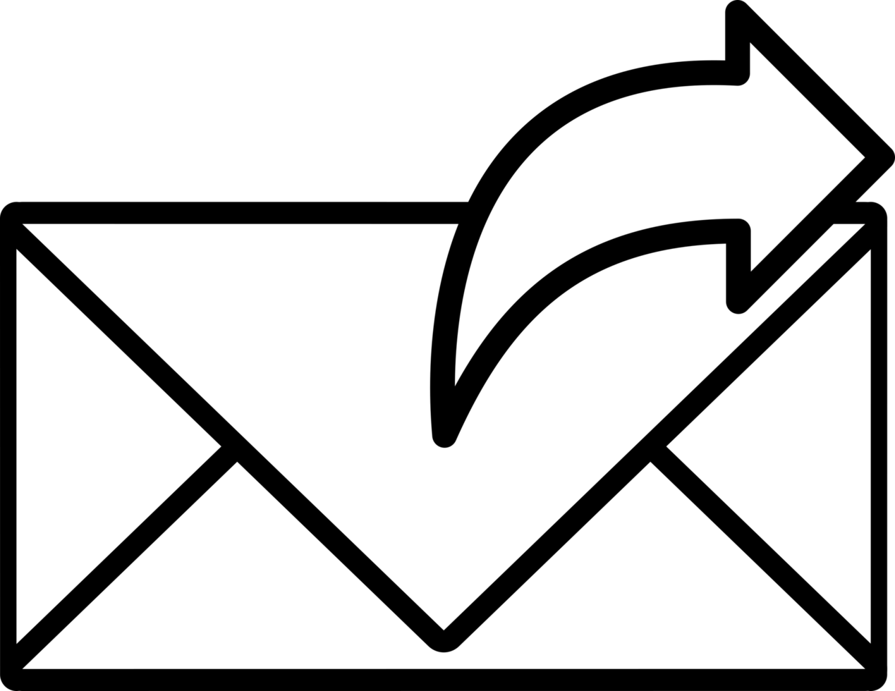 icon forward mail flat style icon png