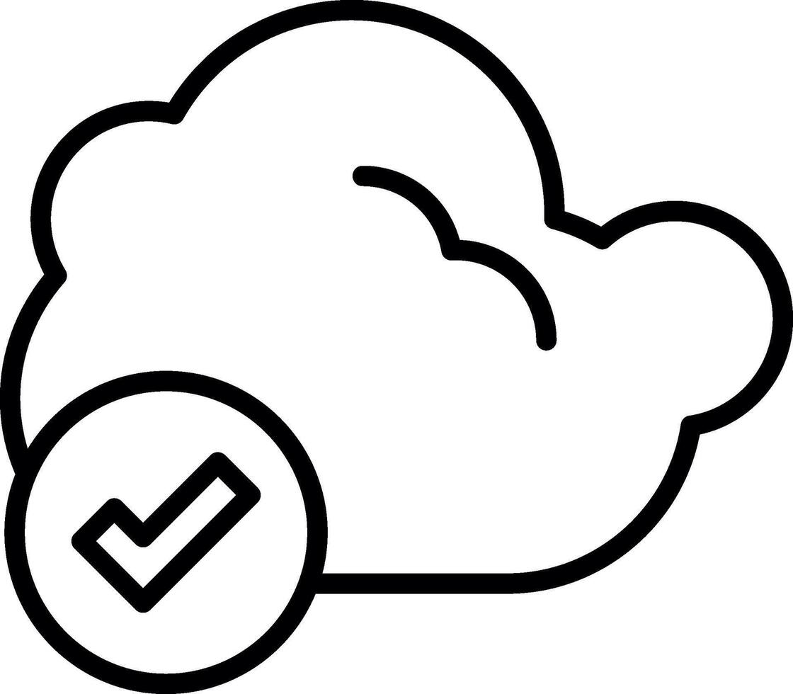 Cloud New creative style line icon new line style vector