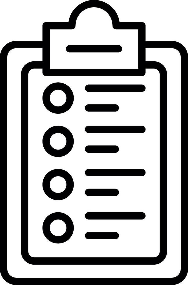 Checklist New creative style line icon new icon vector