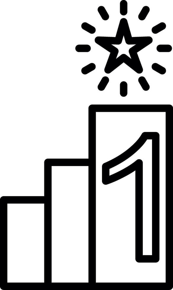 First Place New creative style line icon icons vector