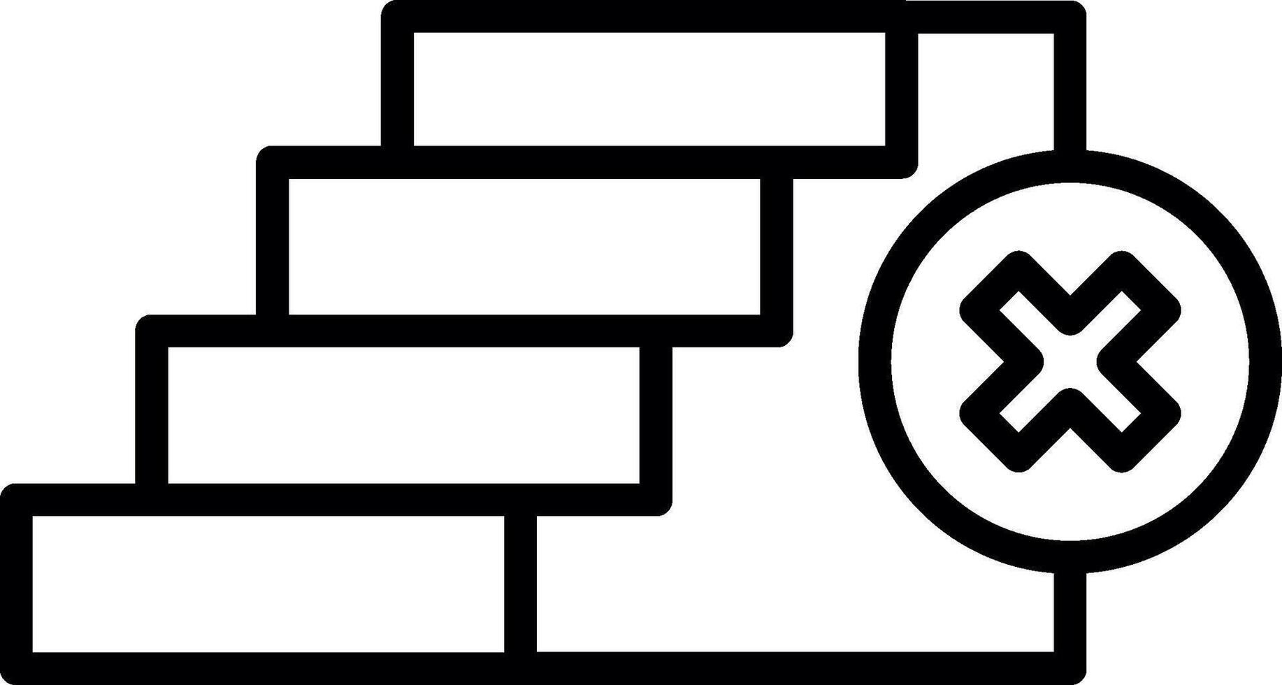 Stairs New creative style line icon new creative icons design vector