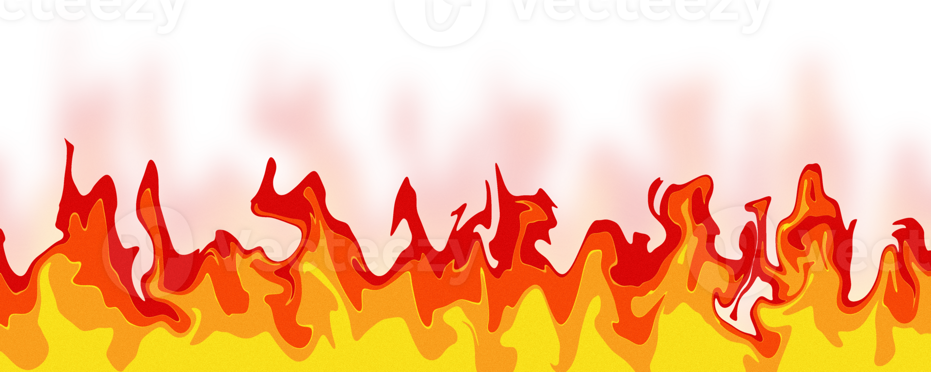 Realistic Fire and Flames Isolated , Burning Flame Effect on Transparent Background png