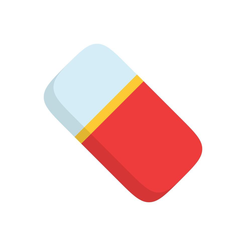 Eraser Icon Flat Design vector