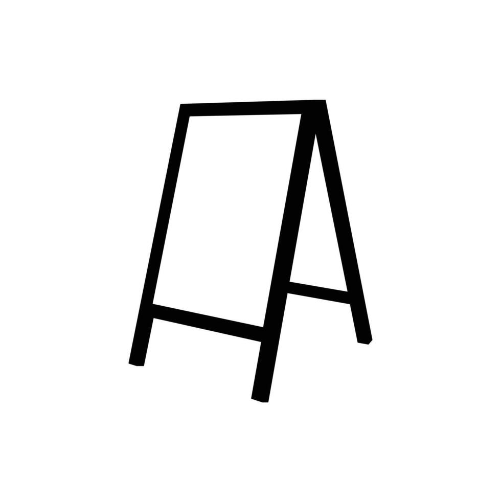 Monochrome Stand Bold Border Display vector