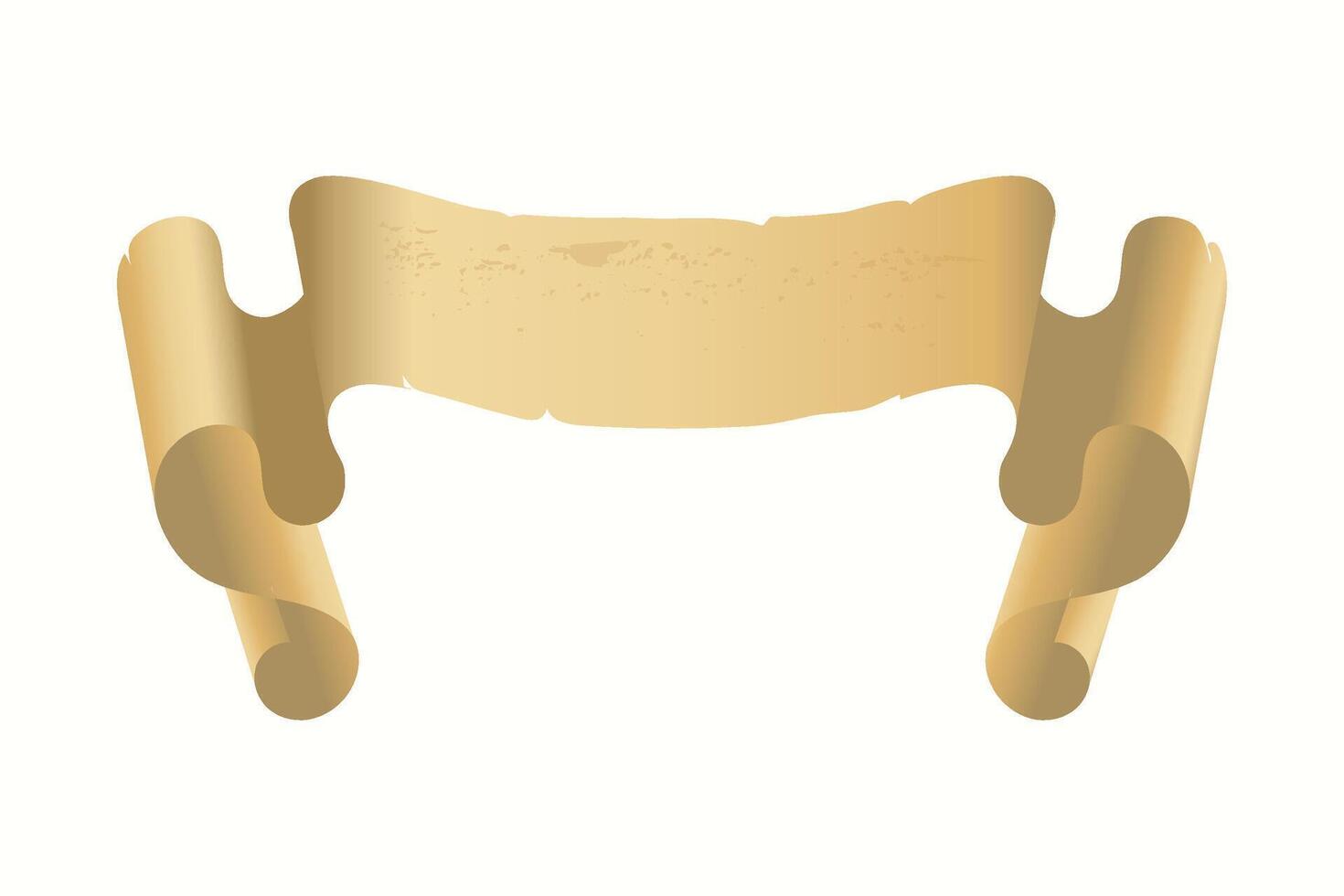 Parchment paper, scroll papyrus, empty frame vector