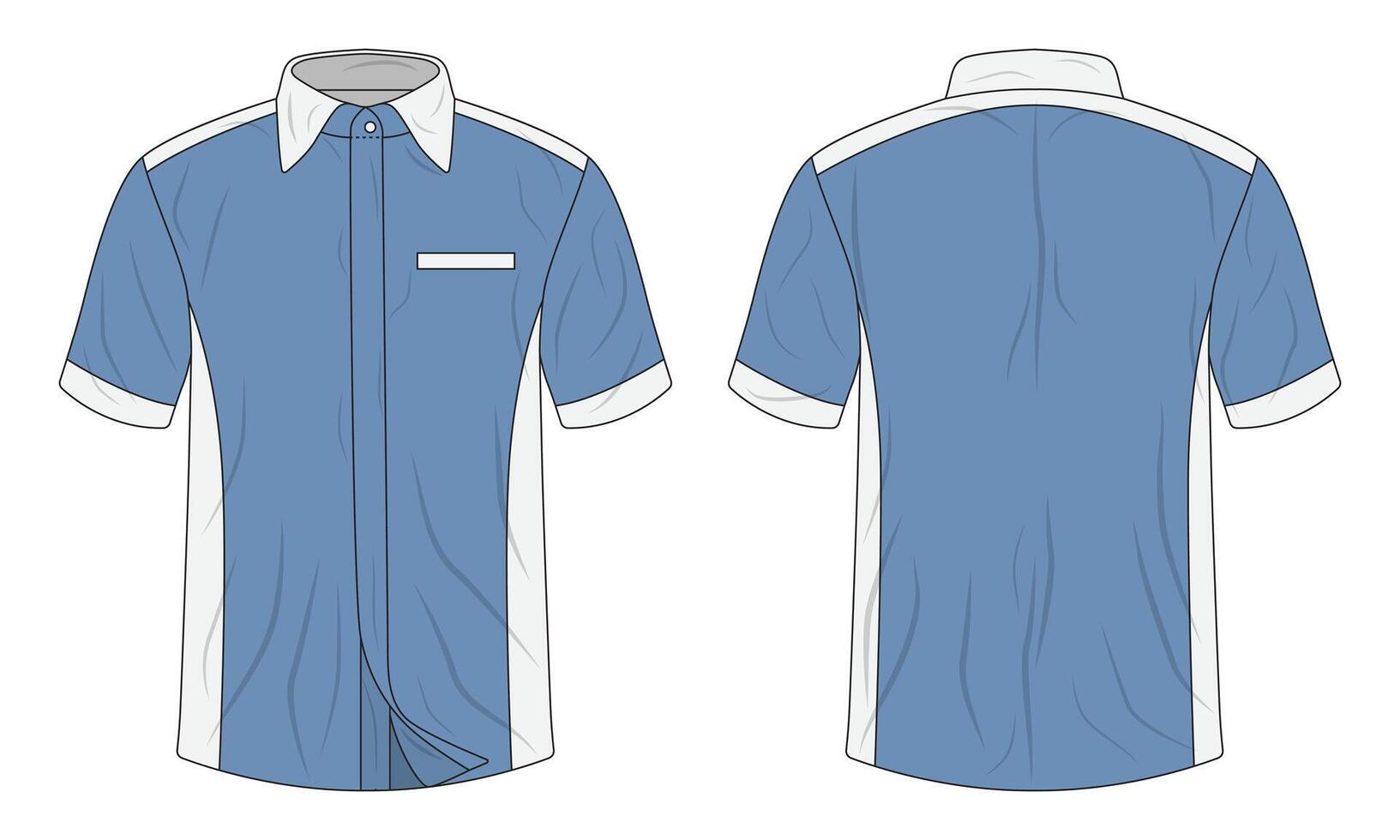 corporate shirt uniform mockup vector