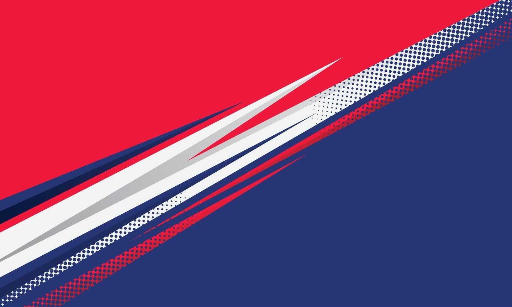 Red and blue dynamic stripes racing background for car wrap sticker vector