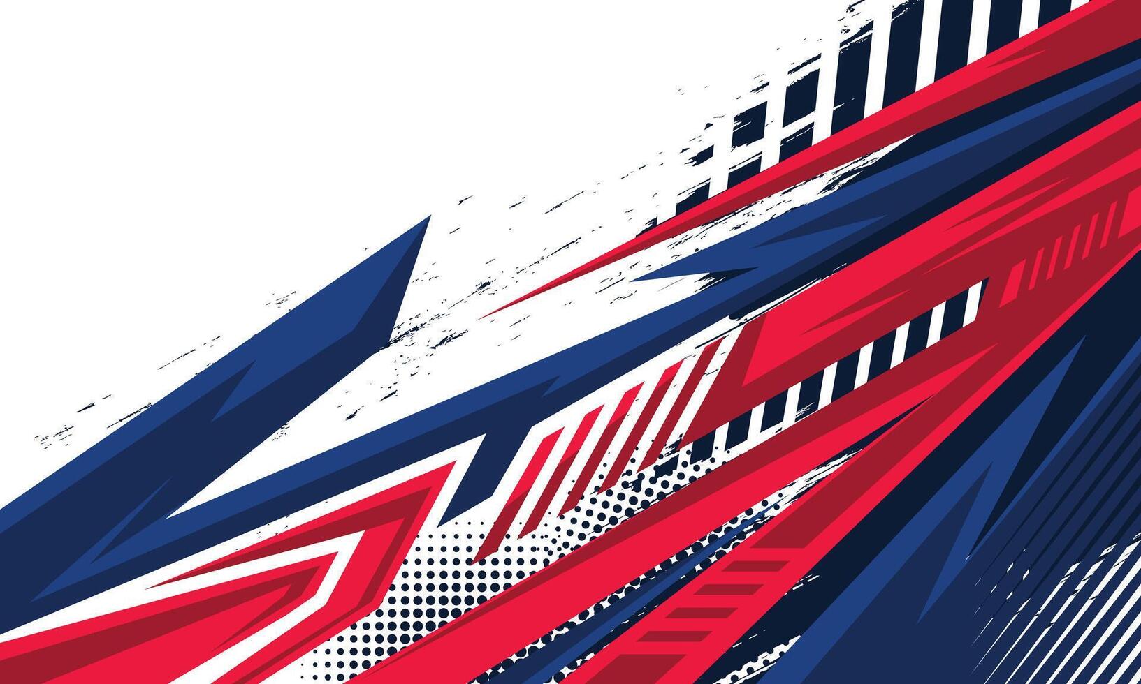 Abstract geometric stripes racing background for car wrap decal vector