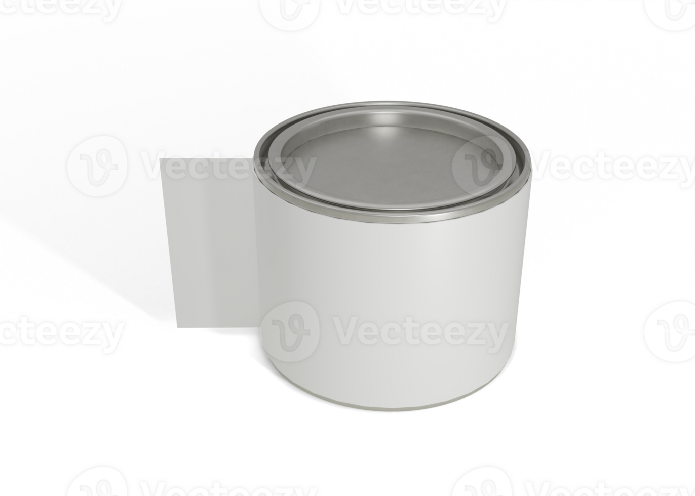 Coffee Powder Can with Paper Label png