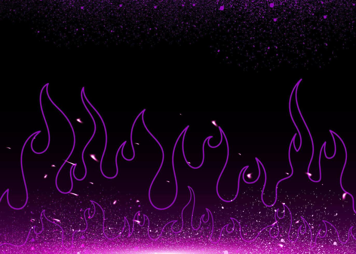 Flame fire Graffiti in neon style. Fame graphic with spray paint splatters vector