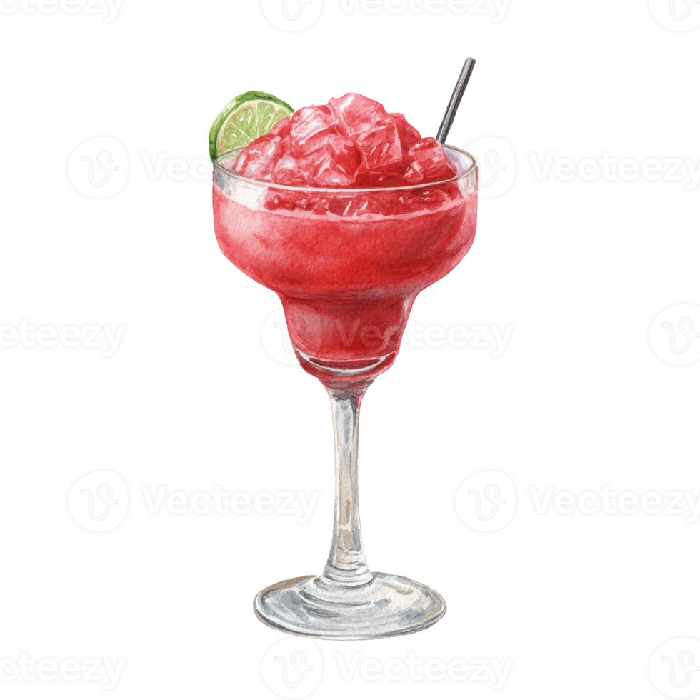 A margarita with a lime slice in it png