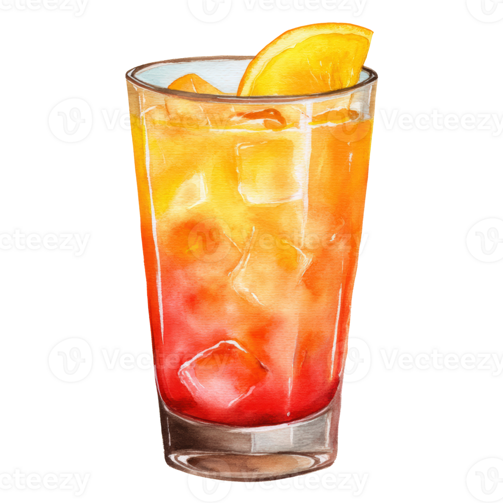 Orange and lemon cocktail png