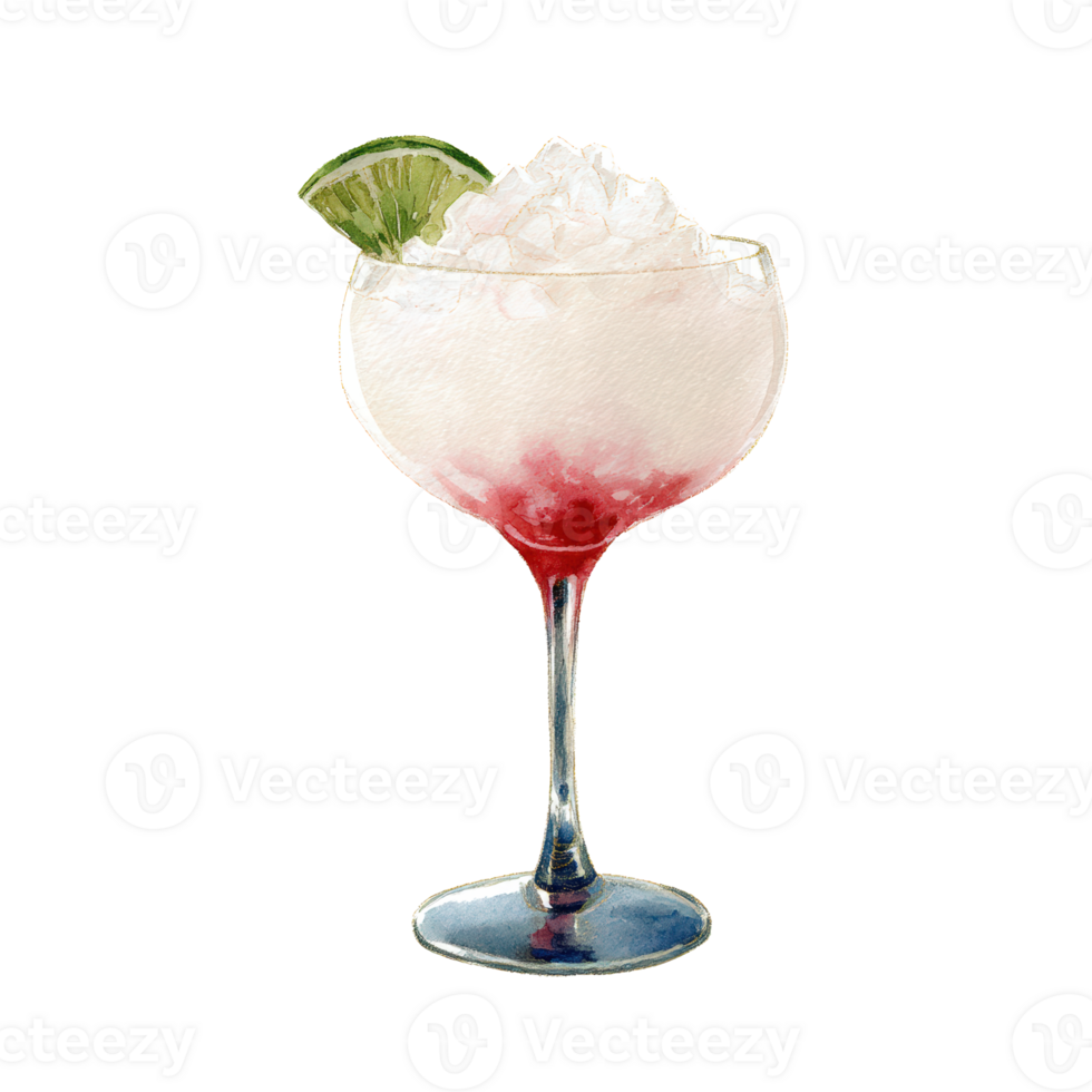 A margarita with a lime slice on top png