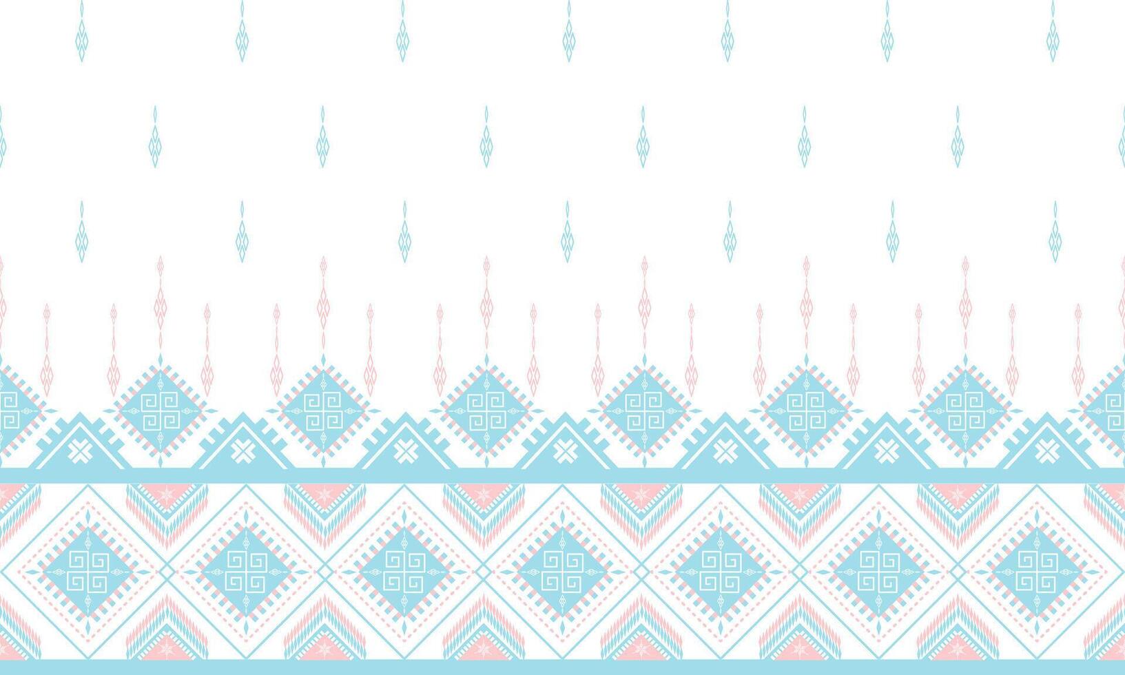 pattern geometric designs with pastel blue,pink on white background , design for fabric or various pattern printing works. vector