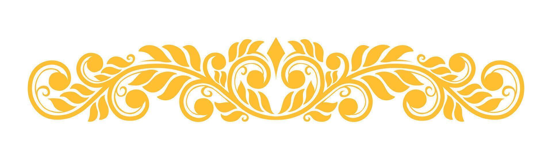 Vintage Baroque Victorian frame border monogram floral engraved scroll ornament wedding. vector