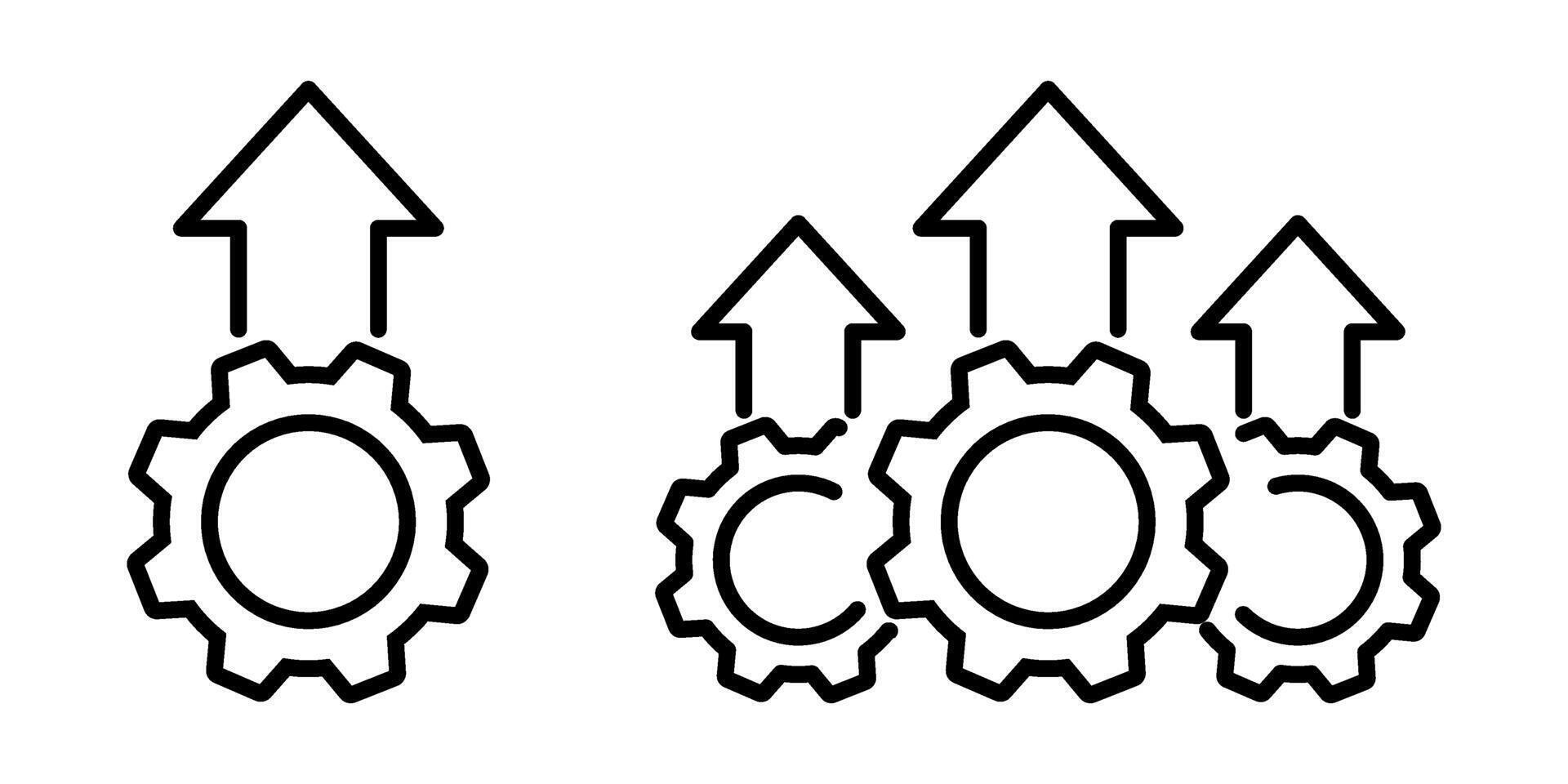 Operational excellence icon vector