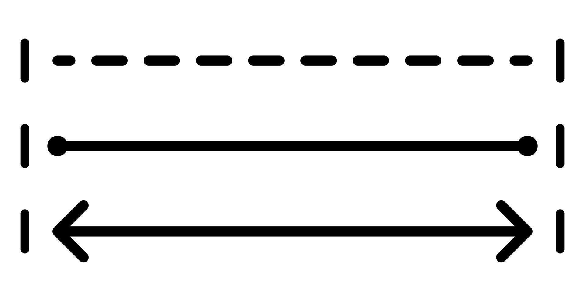 Position distantion icon set simple design vector