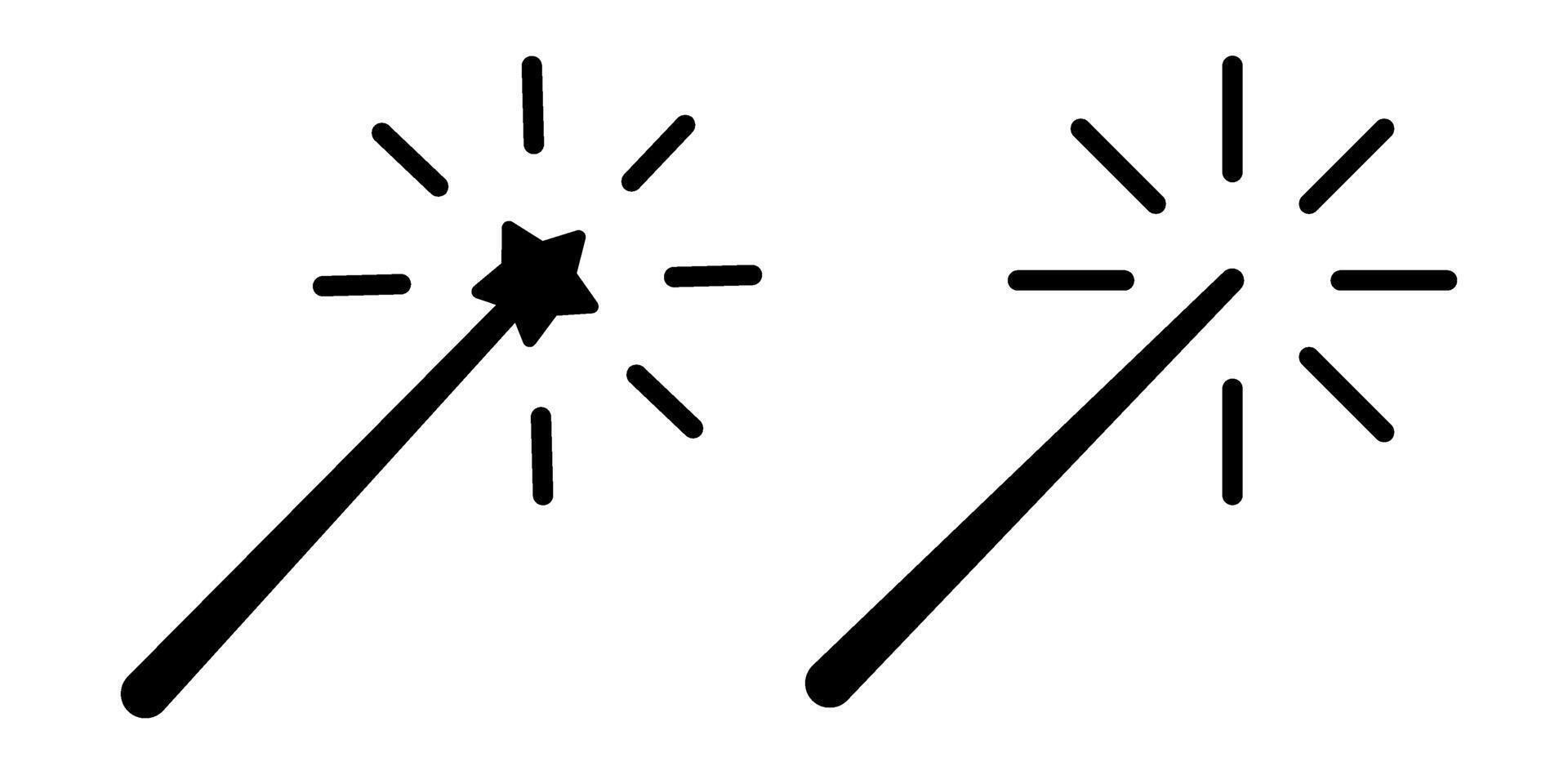 Magic wand icon simple design vector