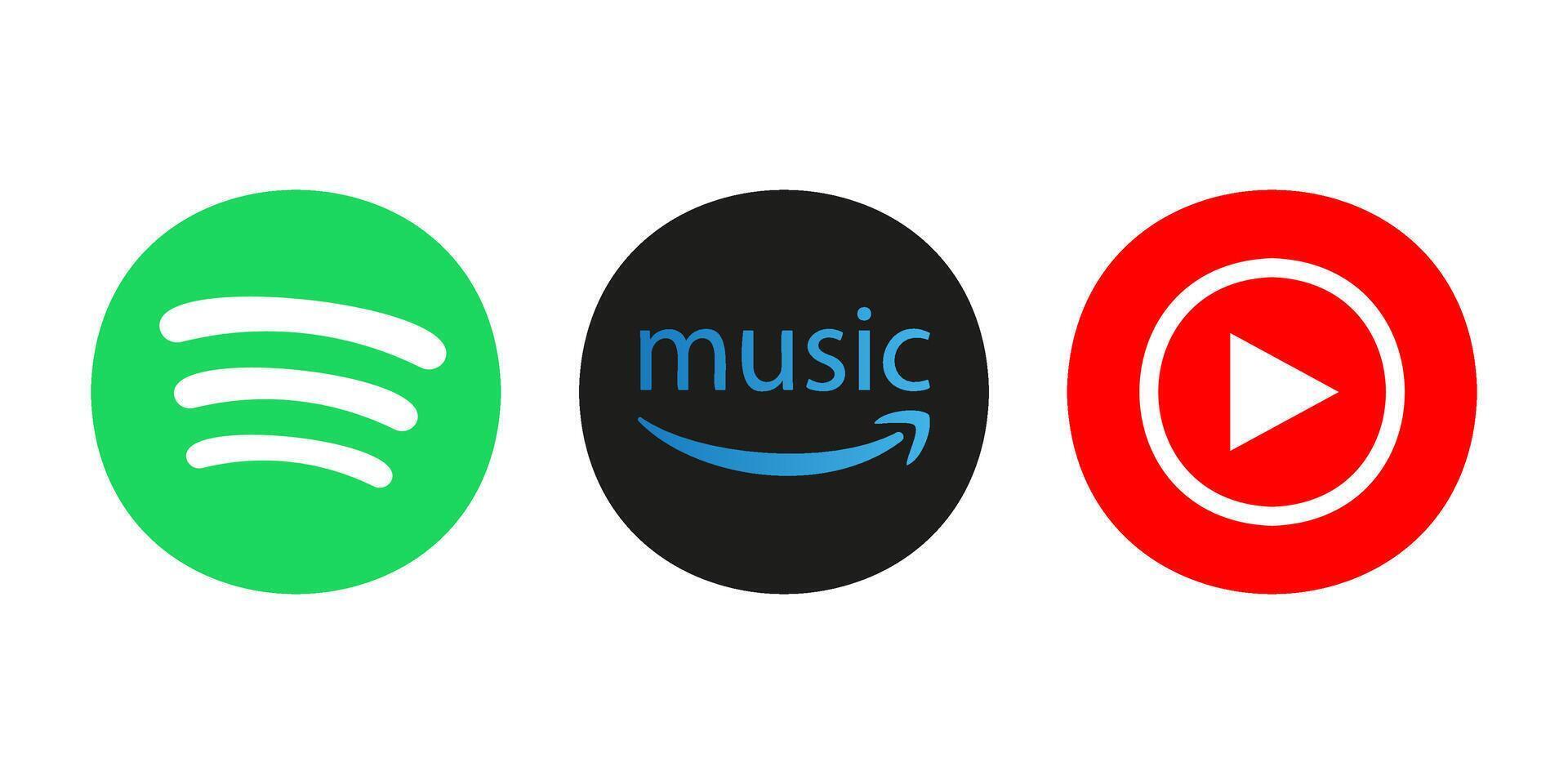 Music icons set. Logotype icons. vector