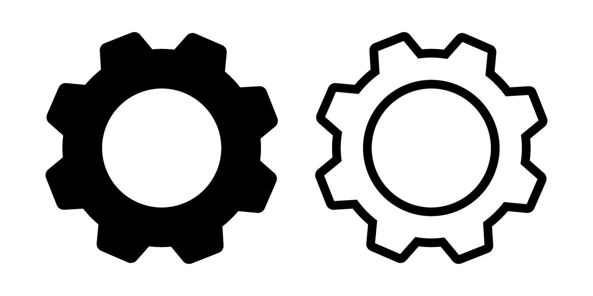 Gear icon simple design vector