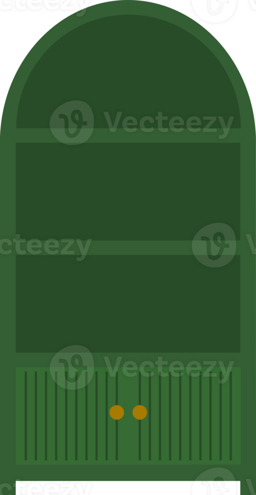 Blank Green Bookshelf png