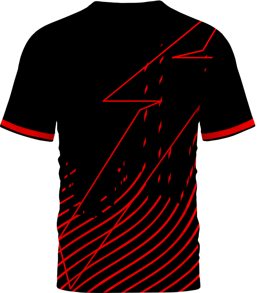 a black and red t - shirt with a red line nobleseed png