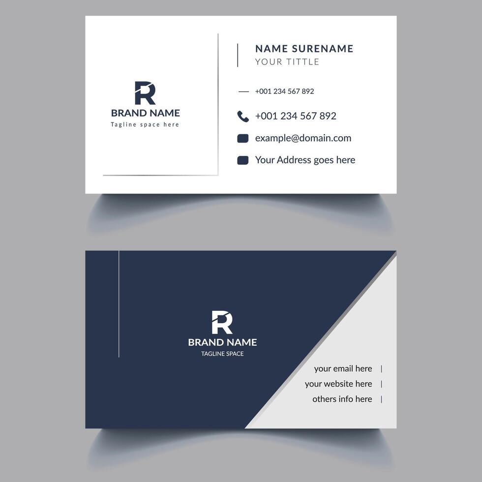 Modern business Card Template Design. stationary design vector