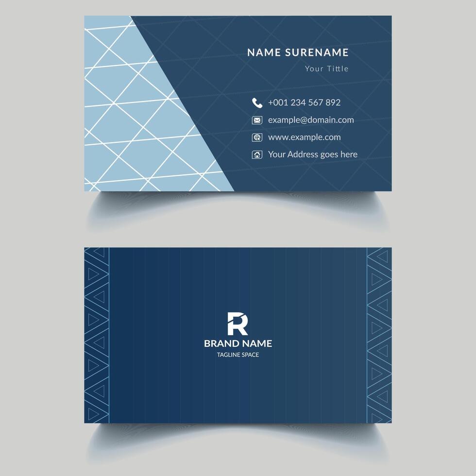 Unique Business Card Template vector