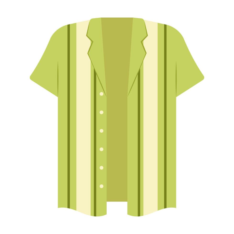 Light summer tops, shirts, and casual outfits for warm days vector