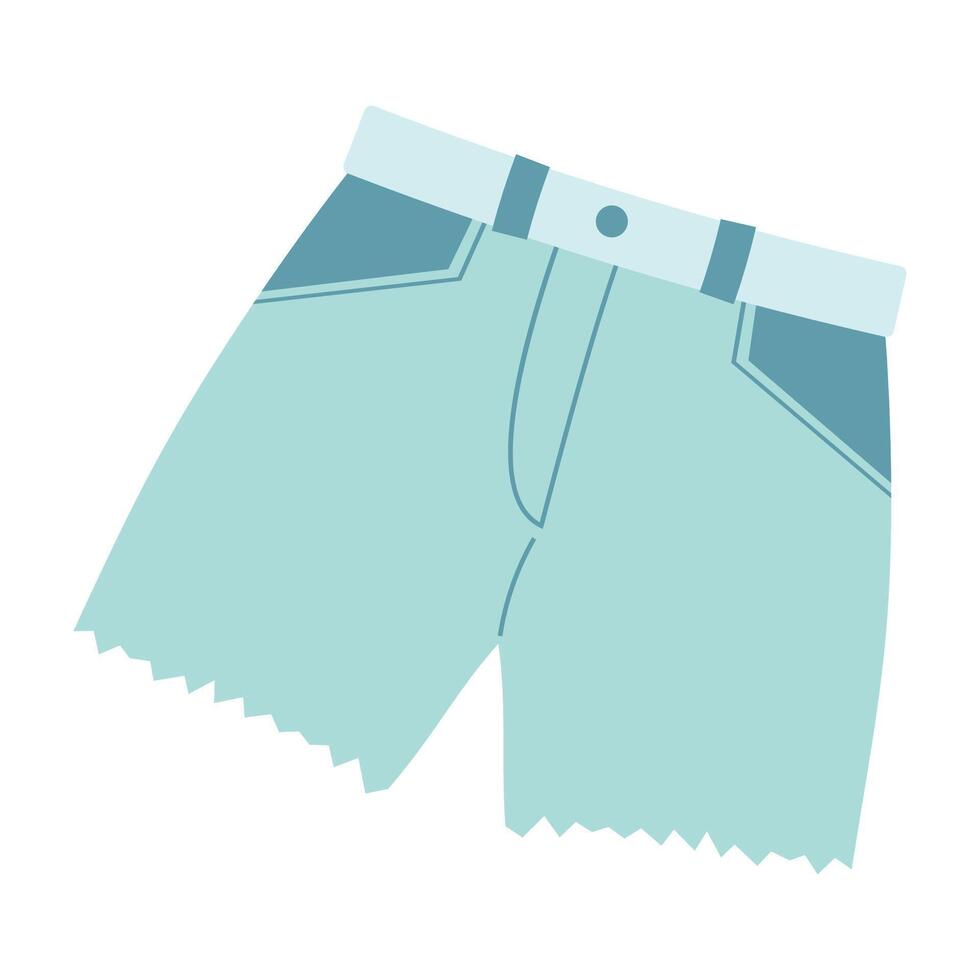 Summer outfit and beachwear with casual shoes and bag vector