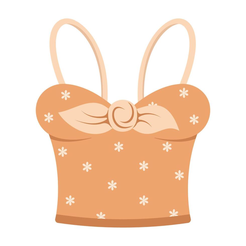 Light summer tops, shirts, and casual outfits for warm days. vector