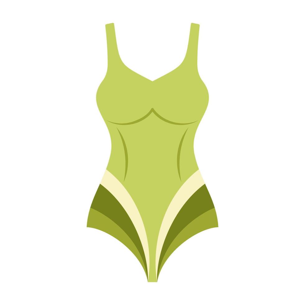 Summer outfits, and beachwear with casual shoes and bag. vector