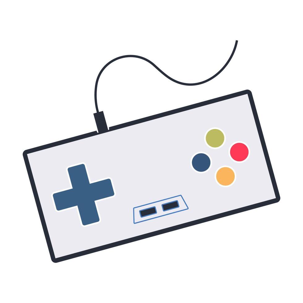 Icons of various handheld gaming console and retro-style game controllers vector