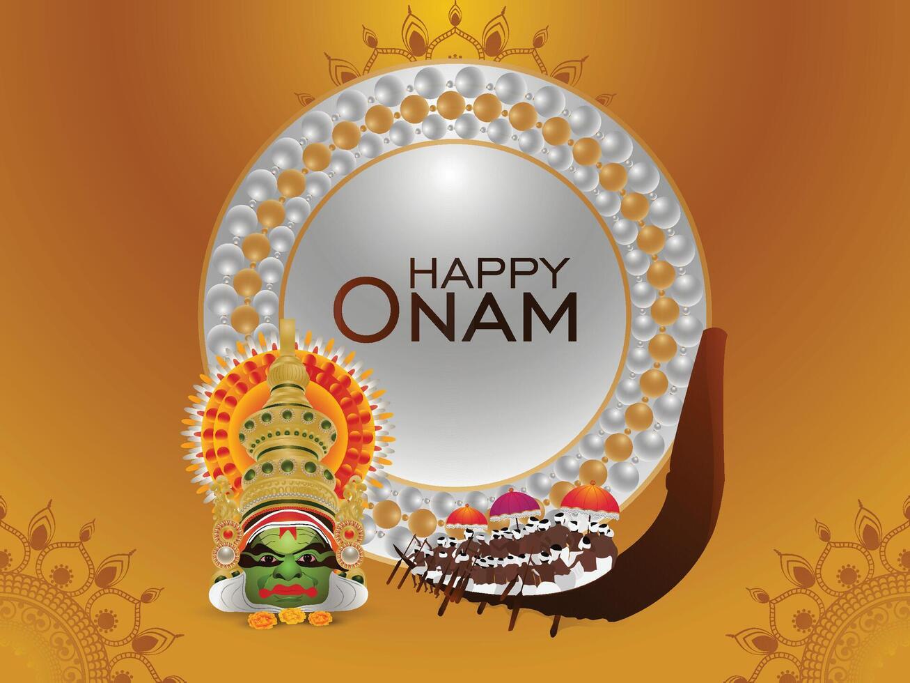 Onam festival design concept banner vector