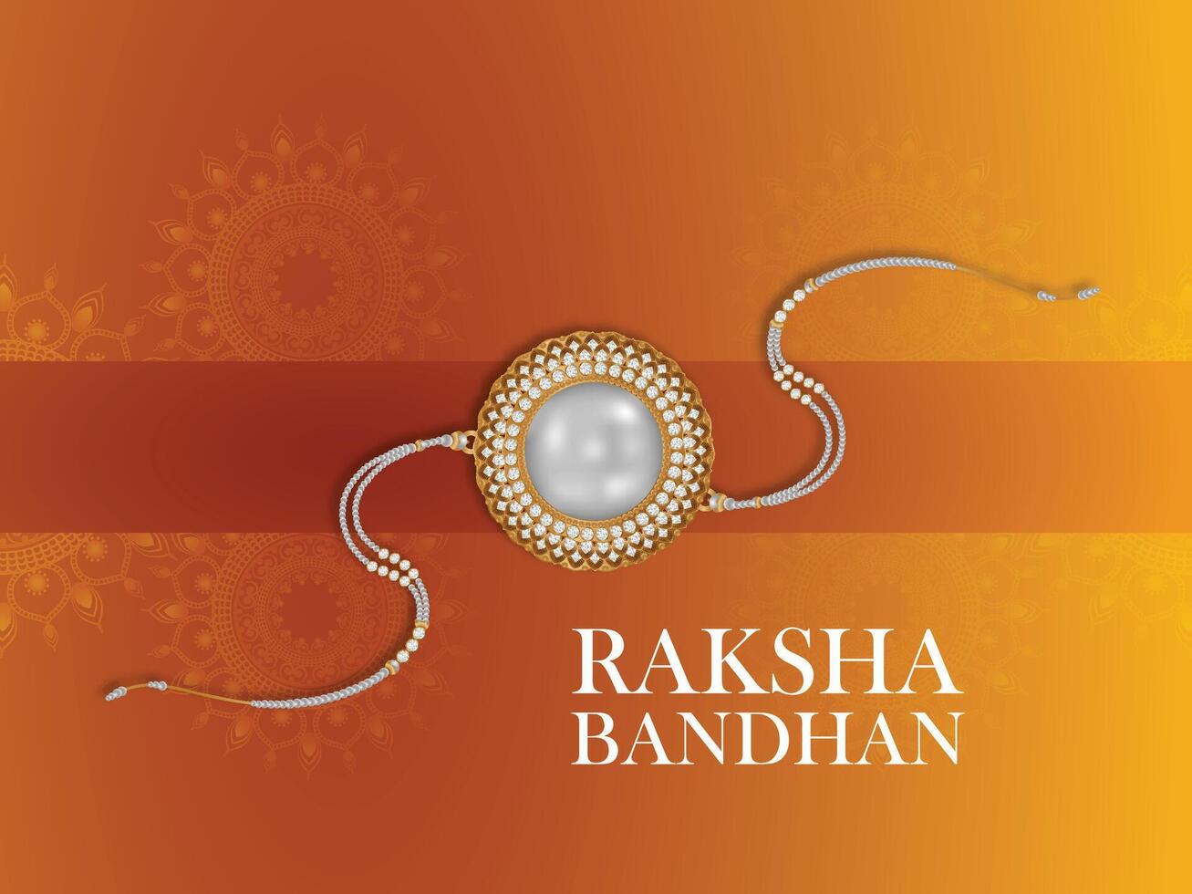Rakhi for happy indian festival happy raksha bandhan vector